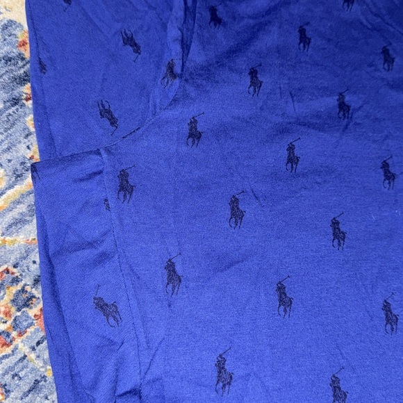 POLO Ralph Lauren Logo Sleepwear Drawstring Bottoms/Pajamas/PJs/Pants Blue XL - Picture 7 of 11